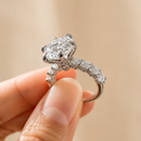 Portuguese Cut Moissanite Dress Ring (5 ct)