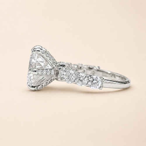 Portuguese Cut Moissanite Dress Ring (5 ct)