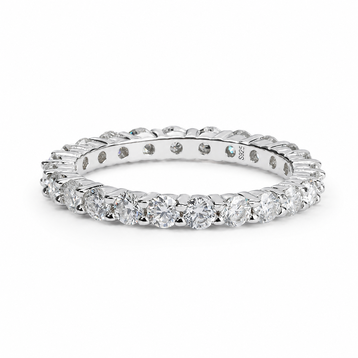 Full Eternity Moissanite Ring