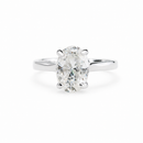 Oval Cut Moissanite Ring (2.5 ct)