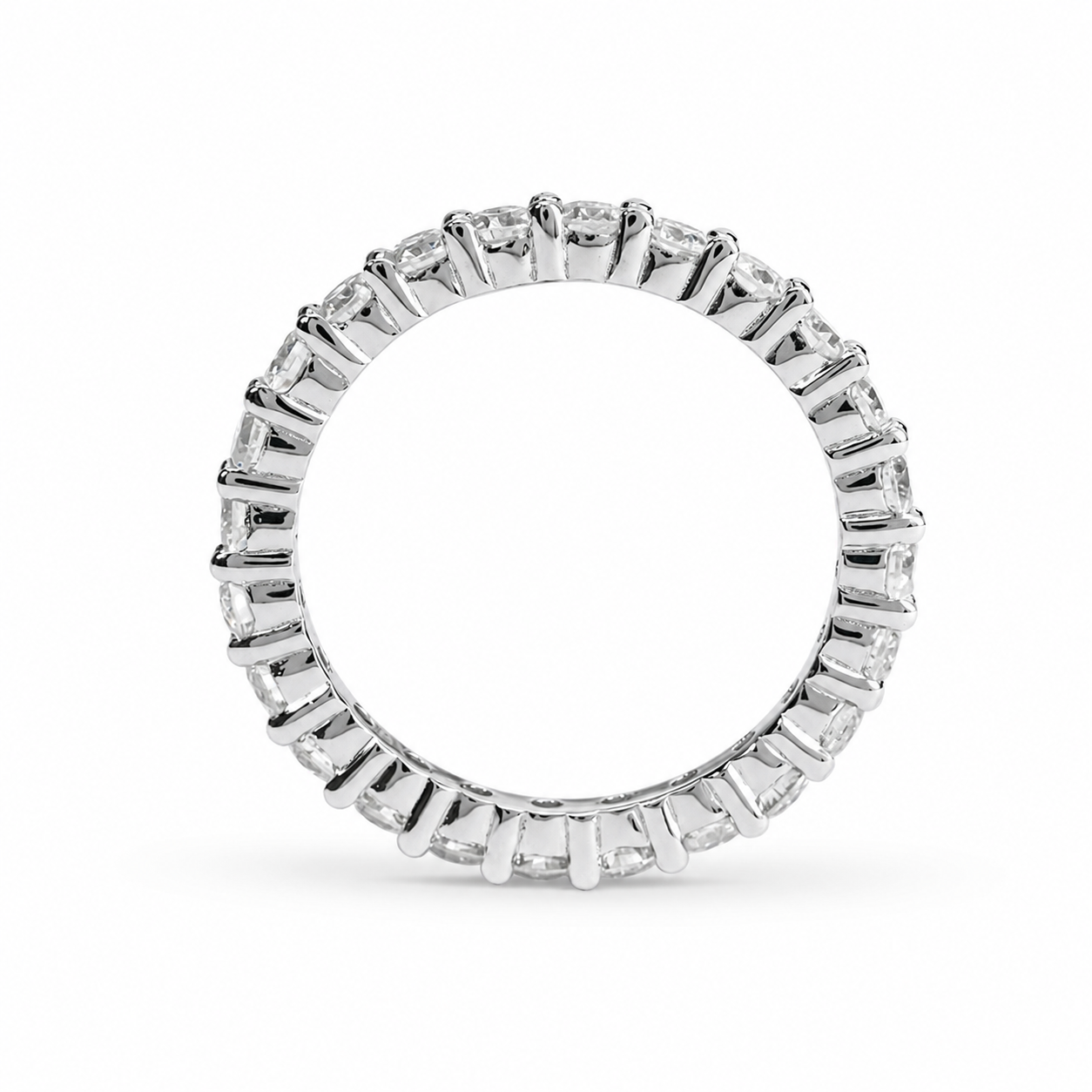 Full Eternity Moissanite Ring