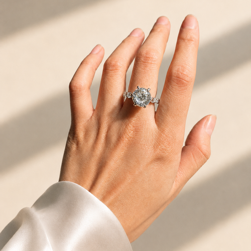 Portuguese Cut Moissanite Dress Ring (5 ct)
