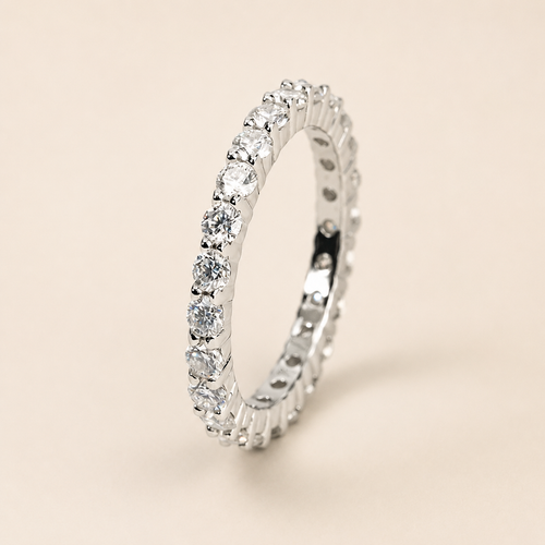 Full Eternity Moissanite Ring