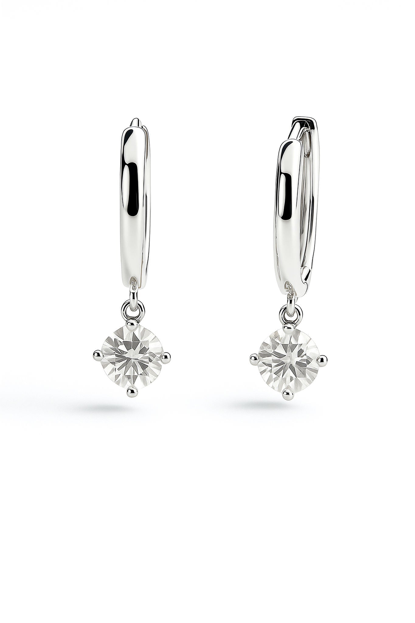 Everyday Moissanite Hoop - side