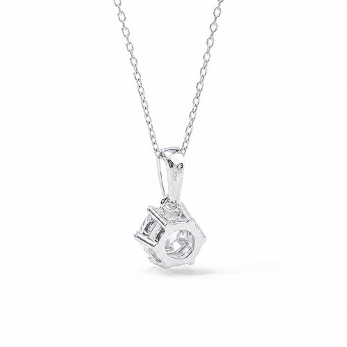 Moissanite Solitaire Necklace (2ct)