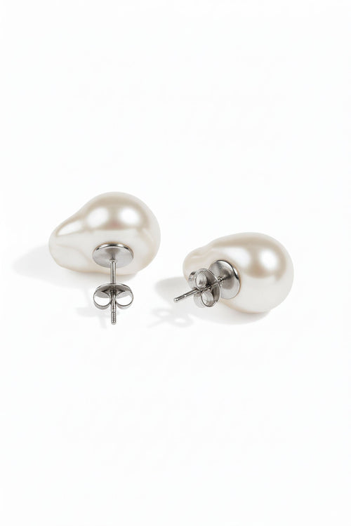 Fresh Water Baroque Pearl Studs
