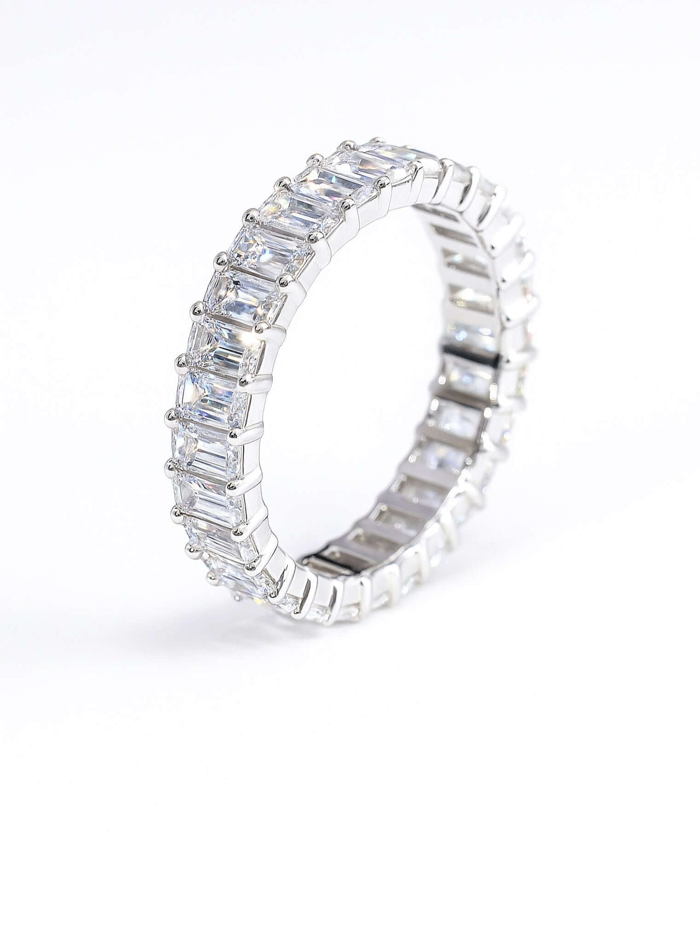 Moissanite Baguette Ring