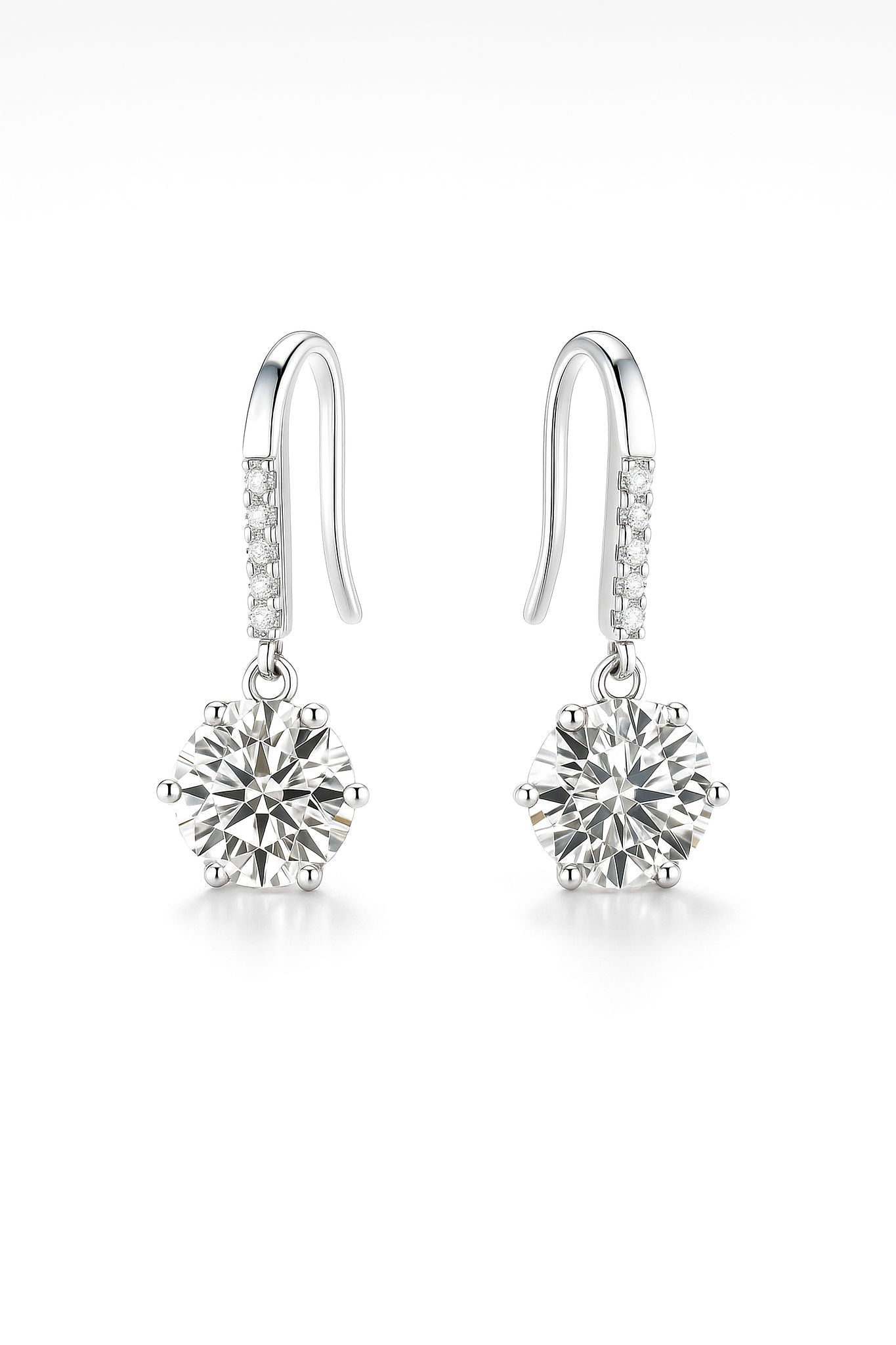 Moissanite Pavé Drop