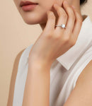 Moissanite Solitaire Pavé Ring (2 ct) 5