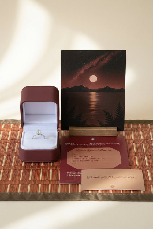 Pear - Cut Pave Moissanite Ring 5