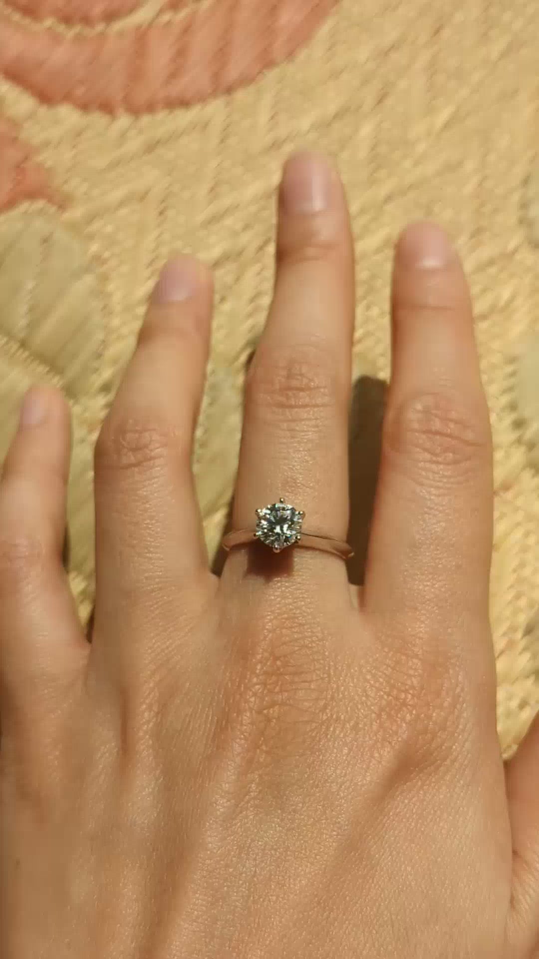 Classic Moissanite Solitaire Ring (1 ct)