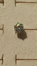 Moissanite Solitaire Studs